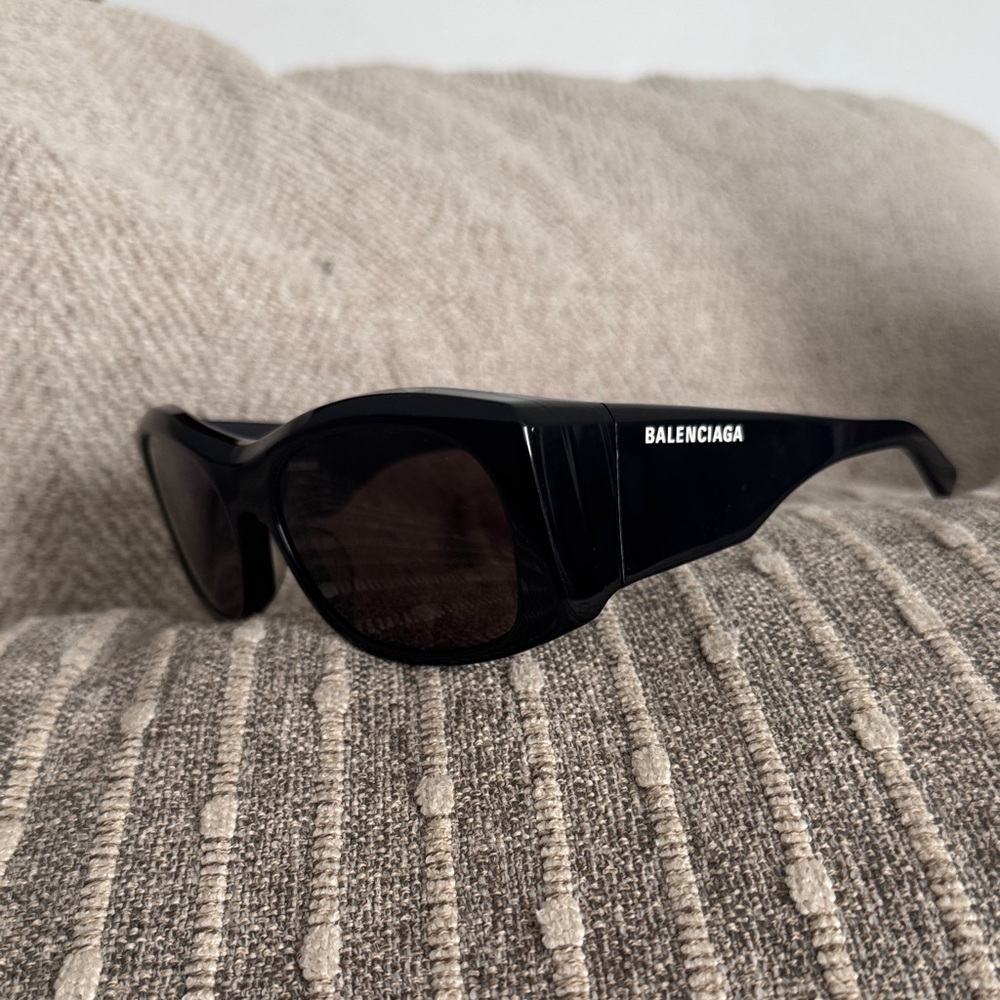 Balenciaga Glossy Black Sunglasses